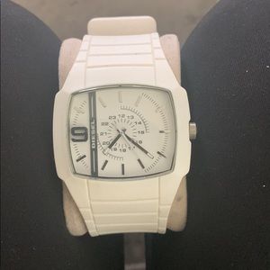 Diesel all white mens watch